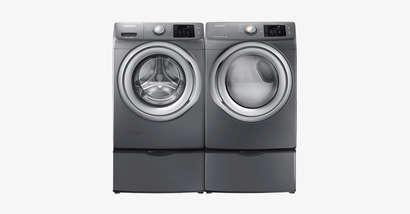 Samsung Front Load Washer - Grey Samsung Gas Front Load Washer And Dryer Set, transparent png