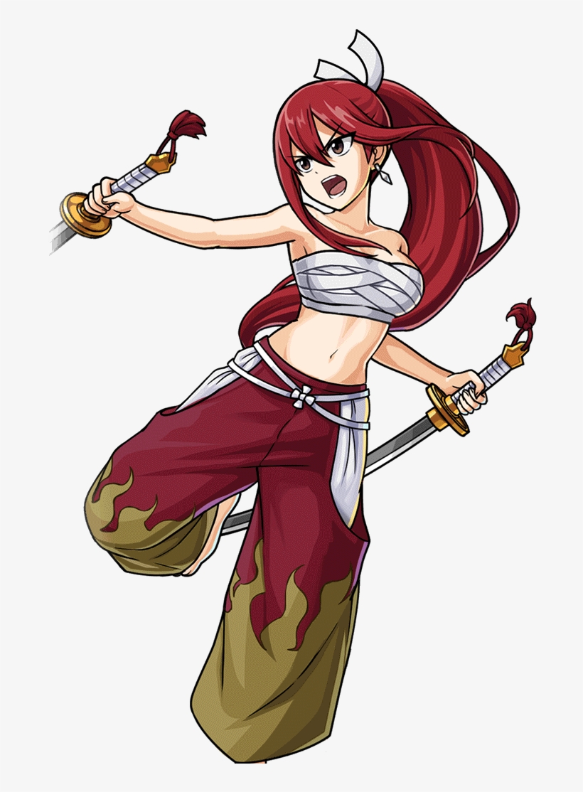 Story Character-erza Scarlet 004 Render - Erza Scarlet Manga Render, transparent png