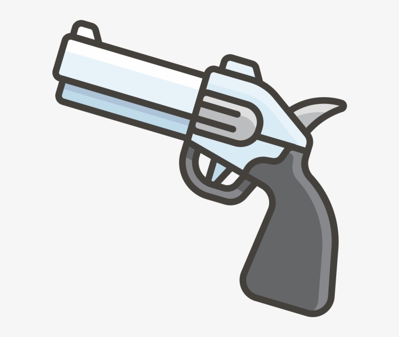 Pistol Emoji - Pistol, transparent png