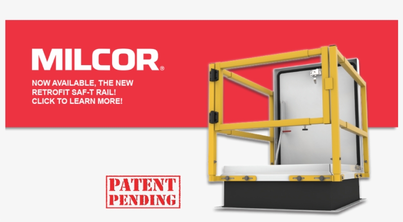 Providing A Wide Array Of Access Products, Including, - Milcor Retrofit Saf-t-rail Adjustable Gated Roof Hatch, transparent png