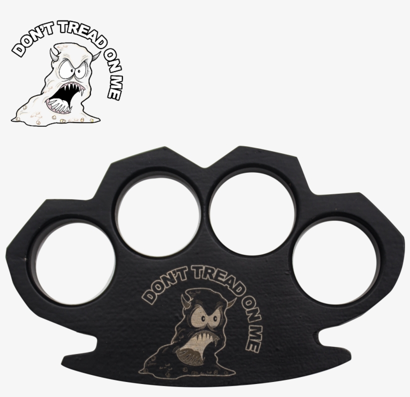 Angry Poo Don't Tread On Me Steam Punk Black Solid - Knuckle Busters, transparent png