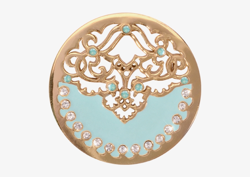 Nikki Lissoni Blue Velvet Medium Gold Plated Coin - Nikki Lissoni Blue Velvet Gold Plate Medium Coin, transparent png