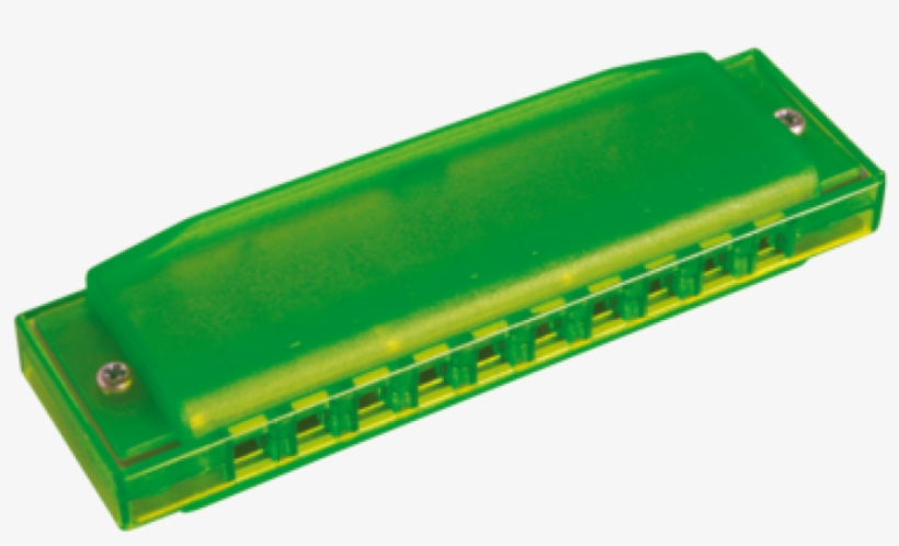 600 Happy Color Harmonica Green - Green Harmonica, transparent png