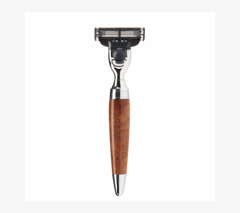 Muehle Stylo Rasierer Gillette Mach3 Thujamaserholz - Muhle R71m3 Mühle Stylo, Thuja Wood Mach3 Razor, transparent png