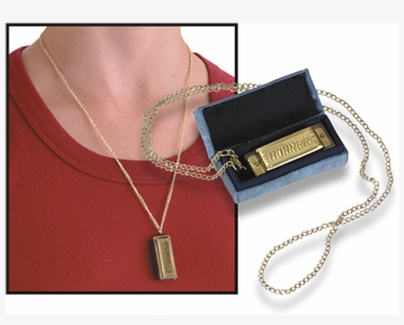 $5 - - Hohner Mini Harmonica Necklace, transparent png