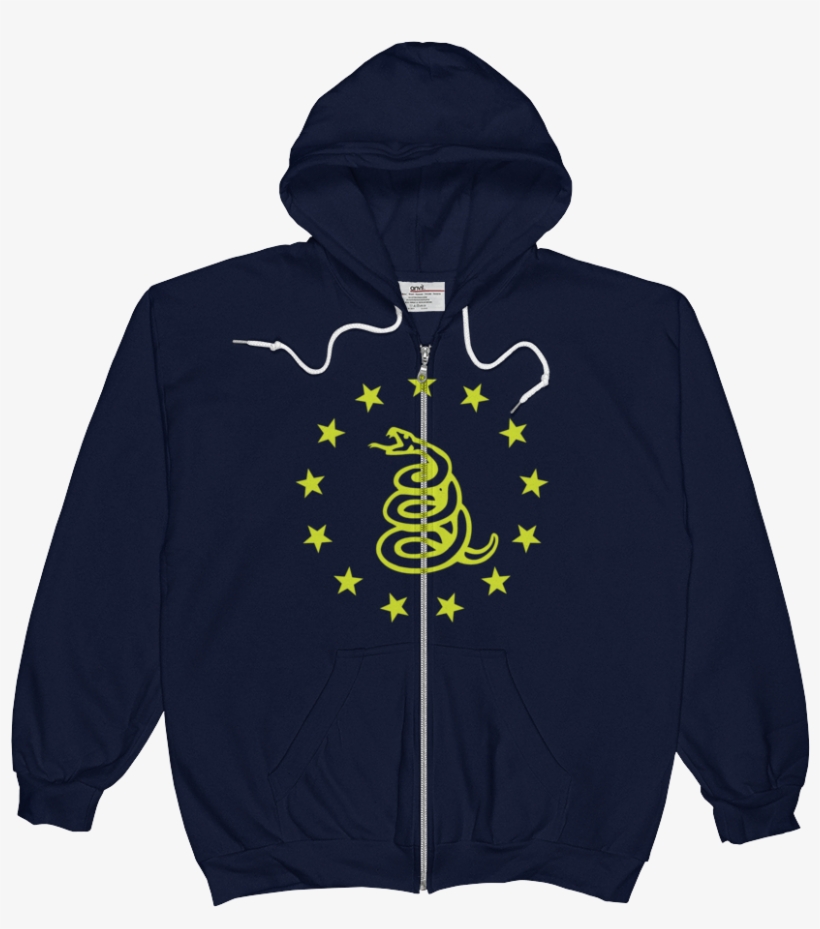 Don't Tread On Me Zip Hoodie - Sweatshirt, transparent png