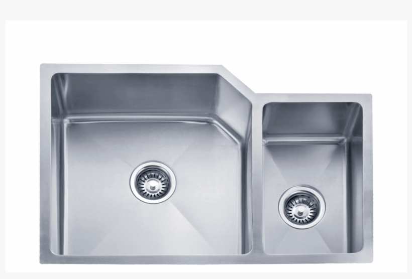 Dax Handmade 70/30 Double Bowl Undermount Kitchen Sink, - Barclay Kssdb2580-ss 33" 70/30 Double Bowl Offset Undermount, transparent png