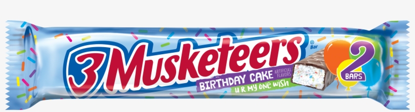 3 Musketeers Birthday Cake Bars - 3 Musketeers Birthday Cake Flavor, transparent png