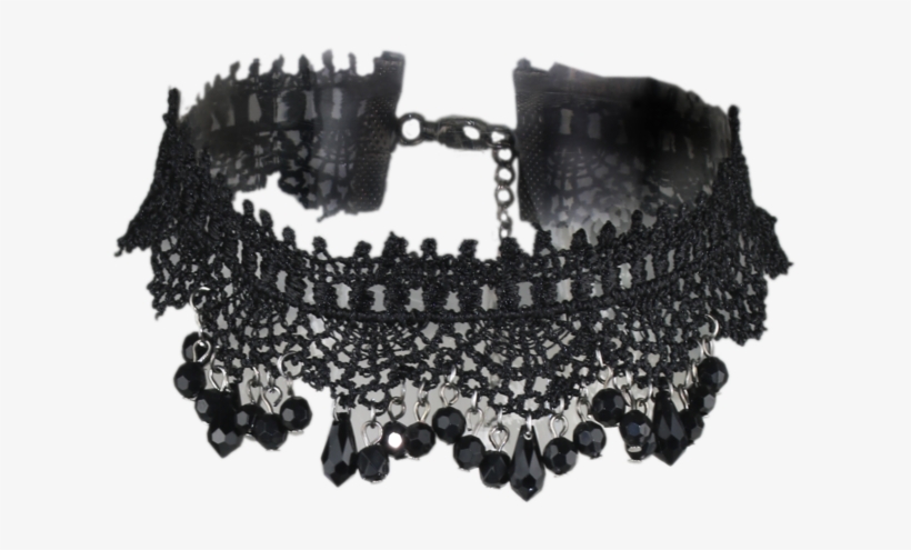 Black Crystal Choker - Choker, transparent png