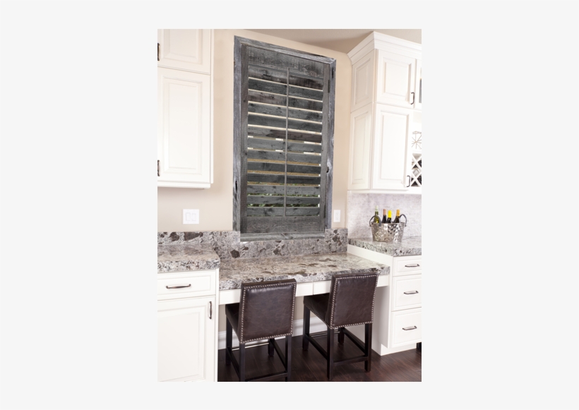 Reclaimed Wood Shutters On Kitchen Window In Boston, transparent png