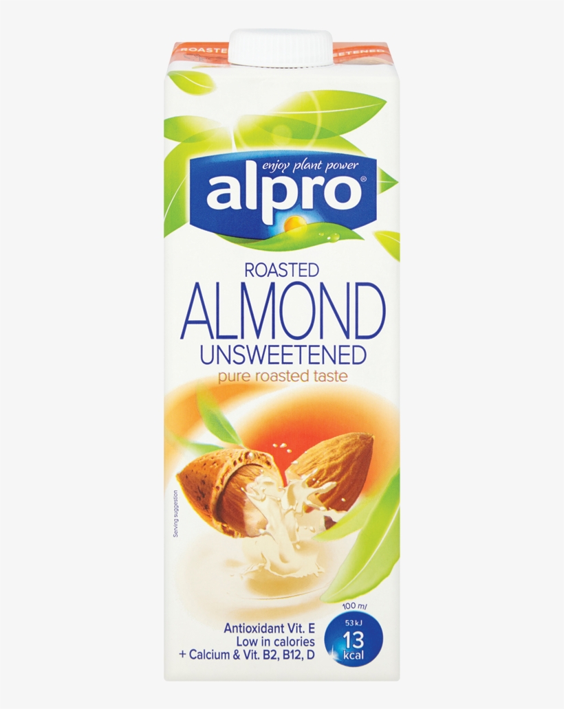 Almond Milk Png Clip Art Black And White Stock - Alpro Soya Milk, transparent png