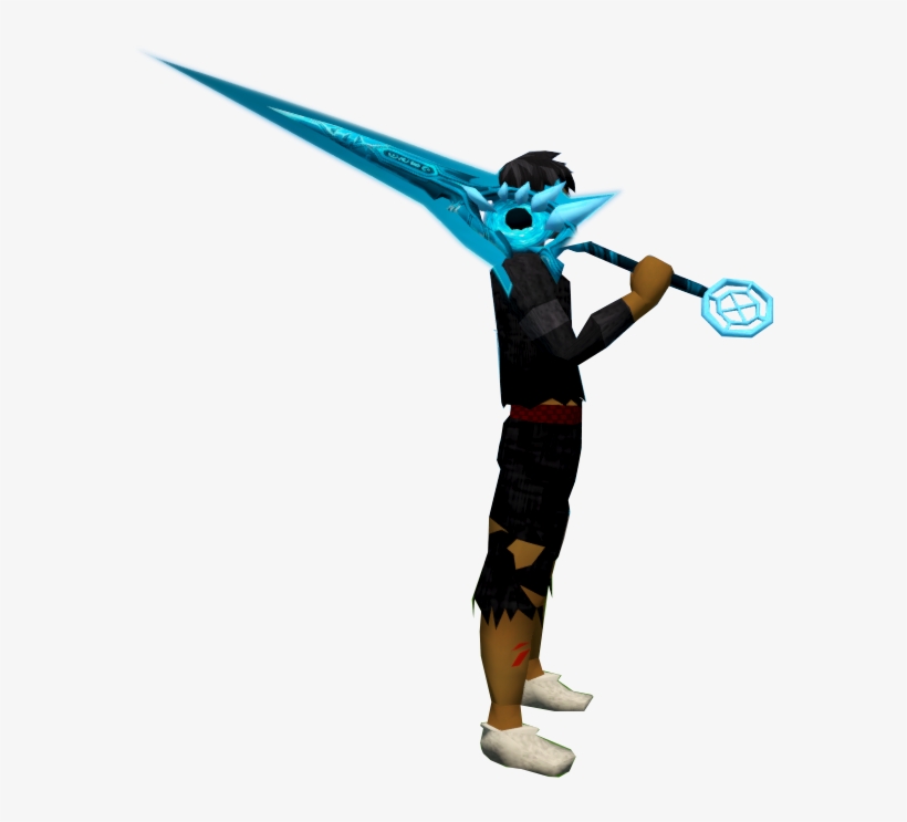 Ice Dyed Zaros Godsword, transparent png