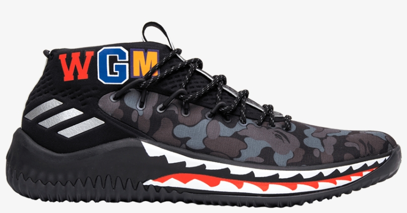 Bape X Dame 4 'black Camo' - Dame 4 Black Bape, transparent png