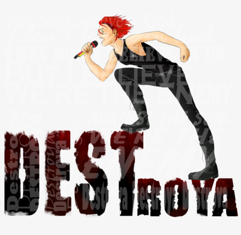 Mcr By Stevanity Gerard Way, My Chemical Romance, Bands, - Luigi Always Angry, transparent png