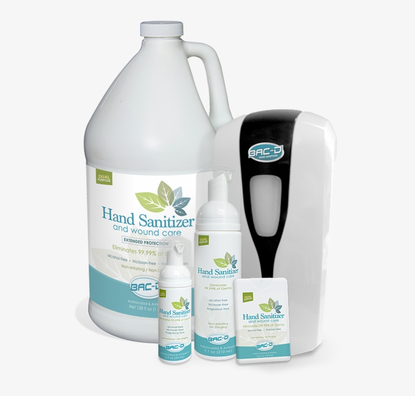 Bac D Patent Pending - Bac-d 630 Hand Sanitizer And Wound Care 1 Gal Refill,, transparent png