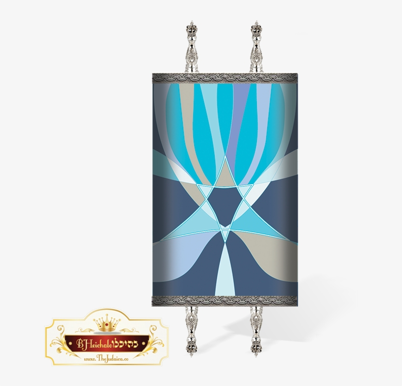 Tm Mo 002 Torah Mantel Star Of Dav - Torah, transparent png