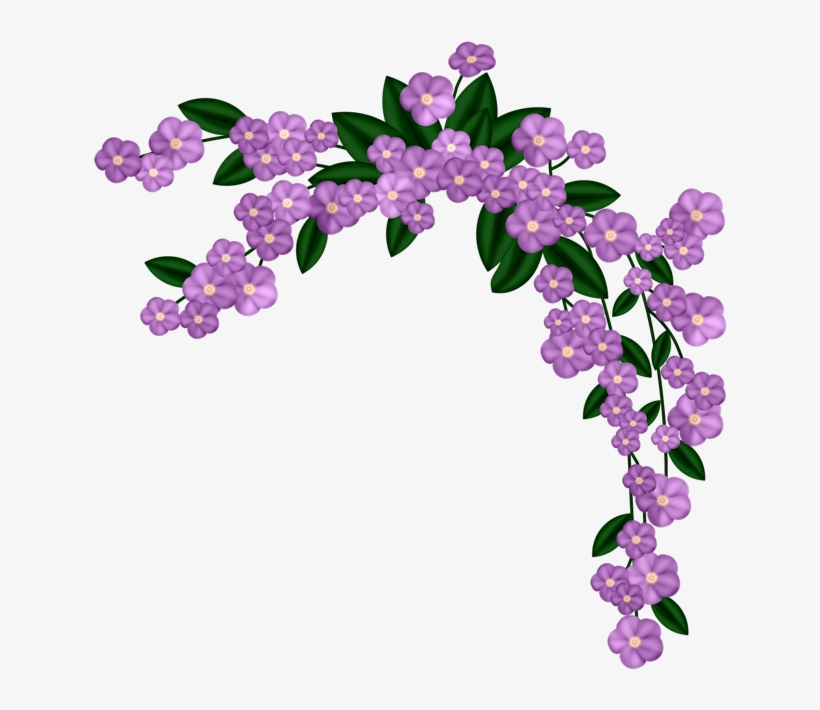 Purple Corner Border