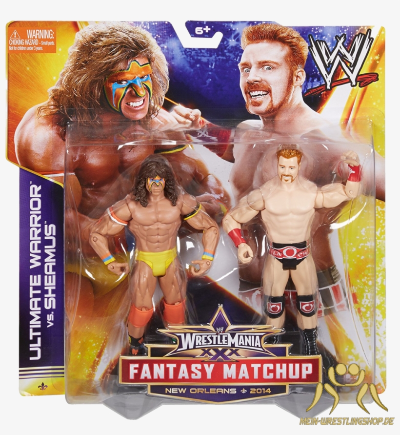 Wwe Figure 2 Pack Ultimate Warrior & Sheamus, transparent png