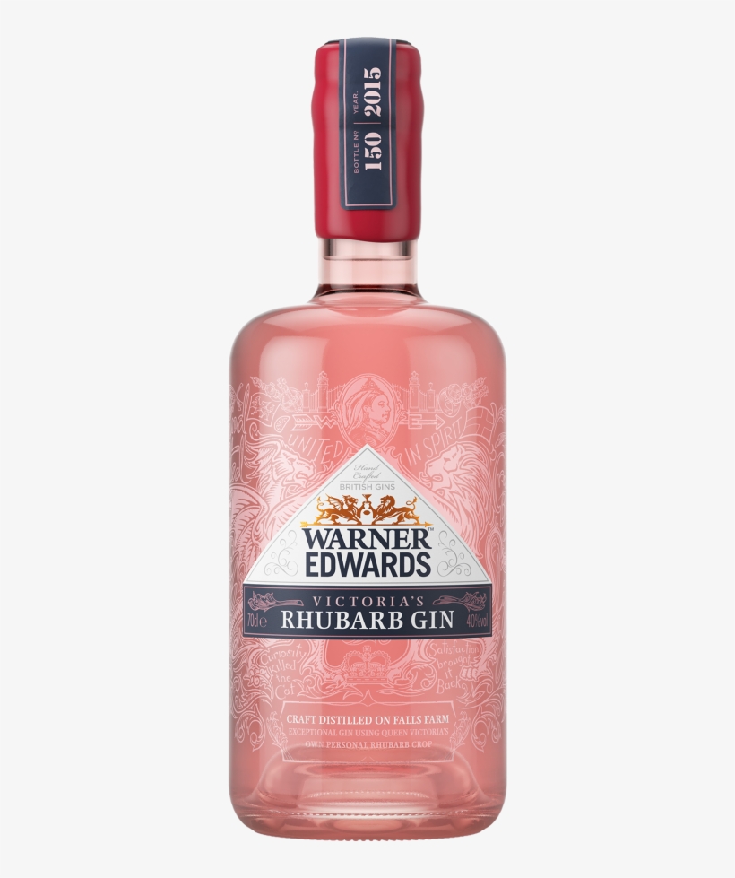 Warner Edwards Victoria's Rhubarb Flavoured Gin, transparent png