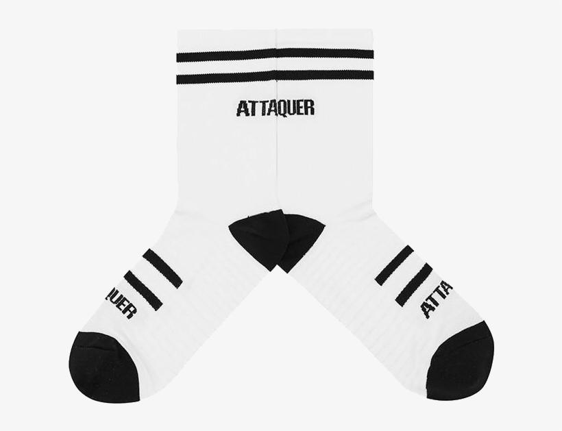 Socks Double Stripe White - Sock, transparent png