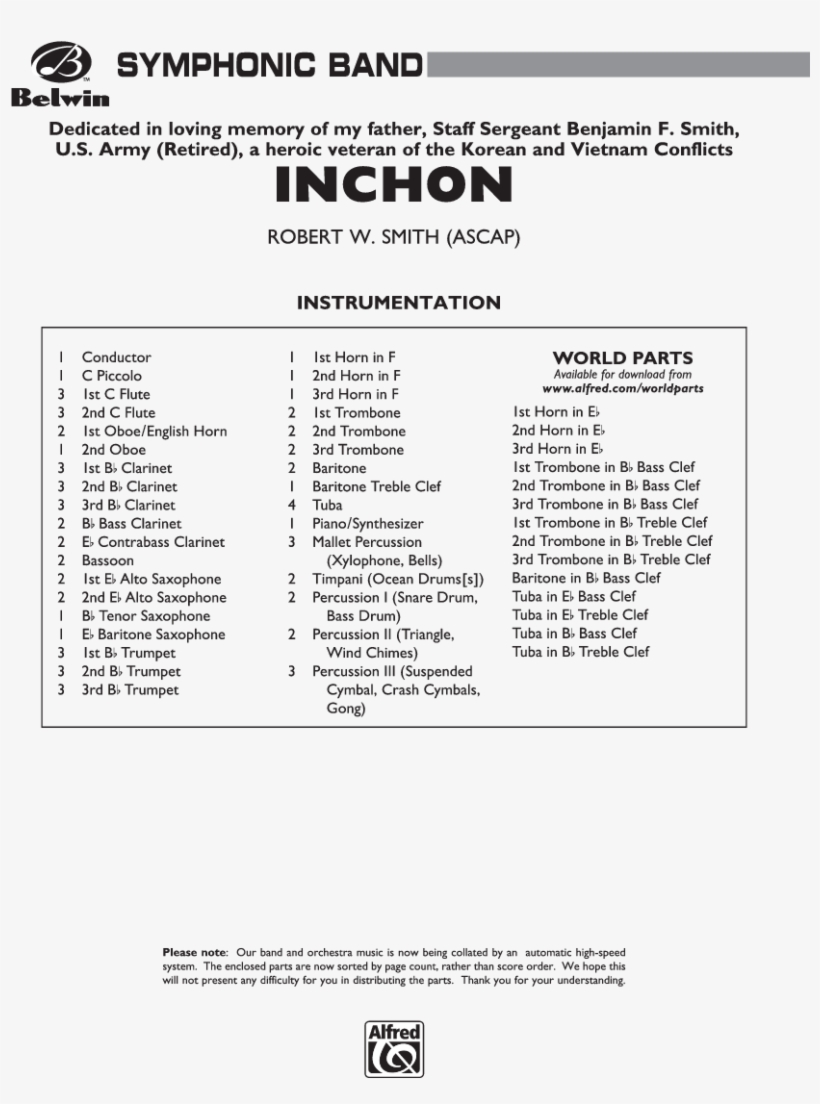 Inchon Thumbnail Inchon Thumbnail Inchon Thumbnail - Symphonic Dance No 3 Fiesta Score, transparent png