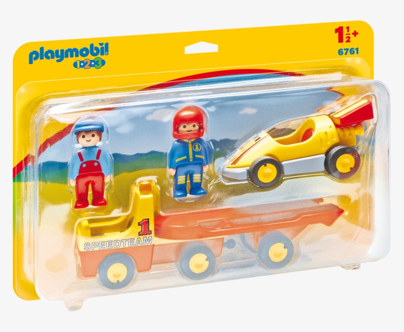 Tow Truck With Race Car - Playmobil 6761 Tow Truck With Race Car, transparent png