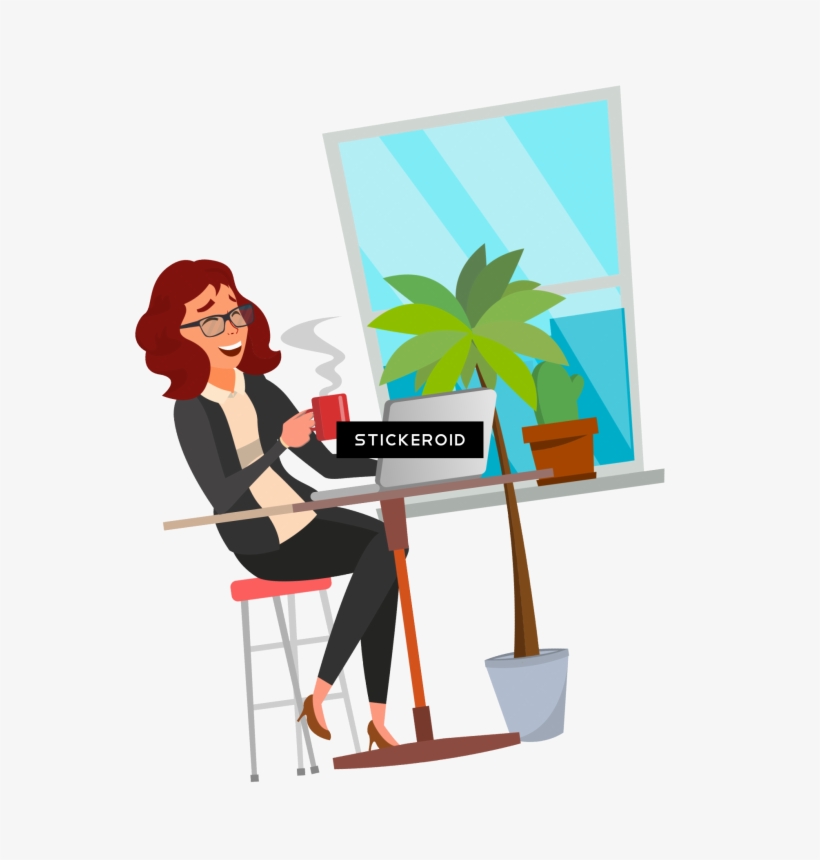 Office Illustration, transparent png
