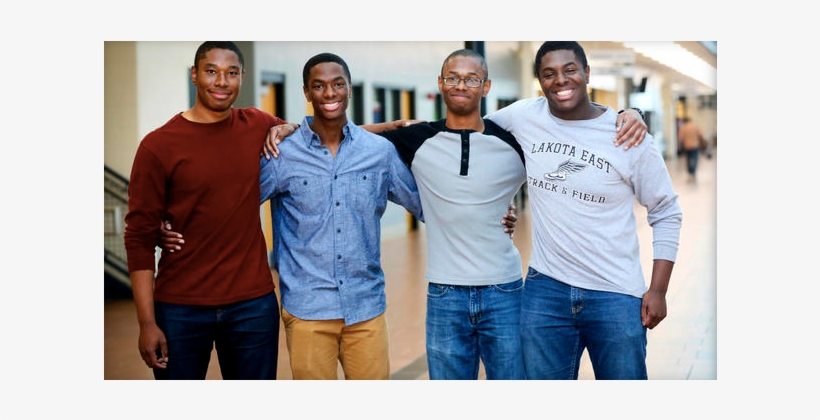 Four Brothers All Get Accepted - Quadruplet Brothers, transparent png