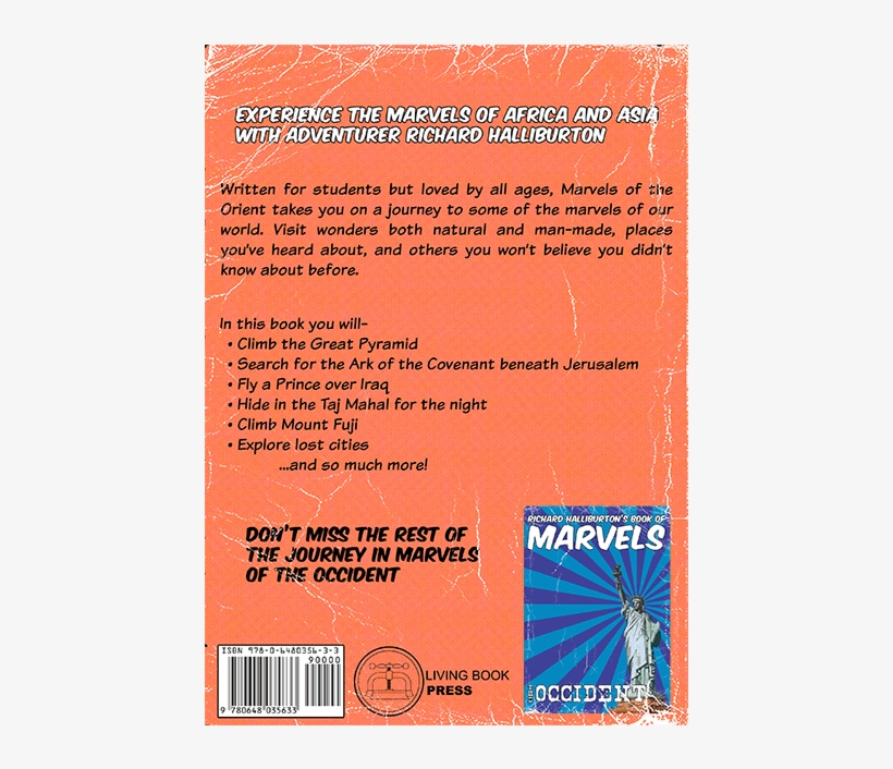Richard Halliburton's - Richard Halliburton's Book Of Marvels: The Occident, transparent png