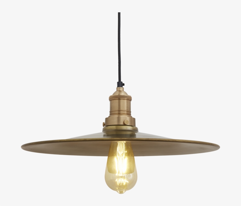 Brooklyn Flat Pendant Light - Industville Brooklyn Antieke Plat Industriële Pendant, transparent png
