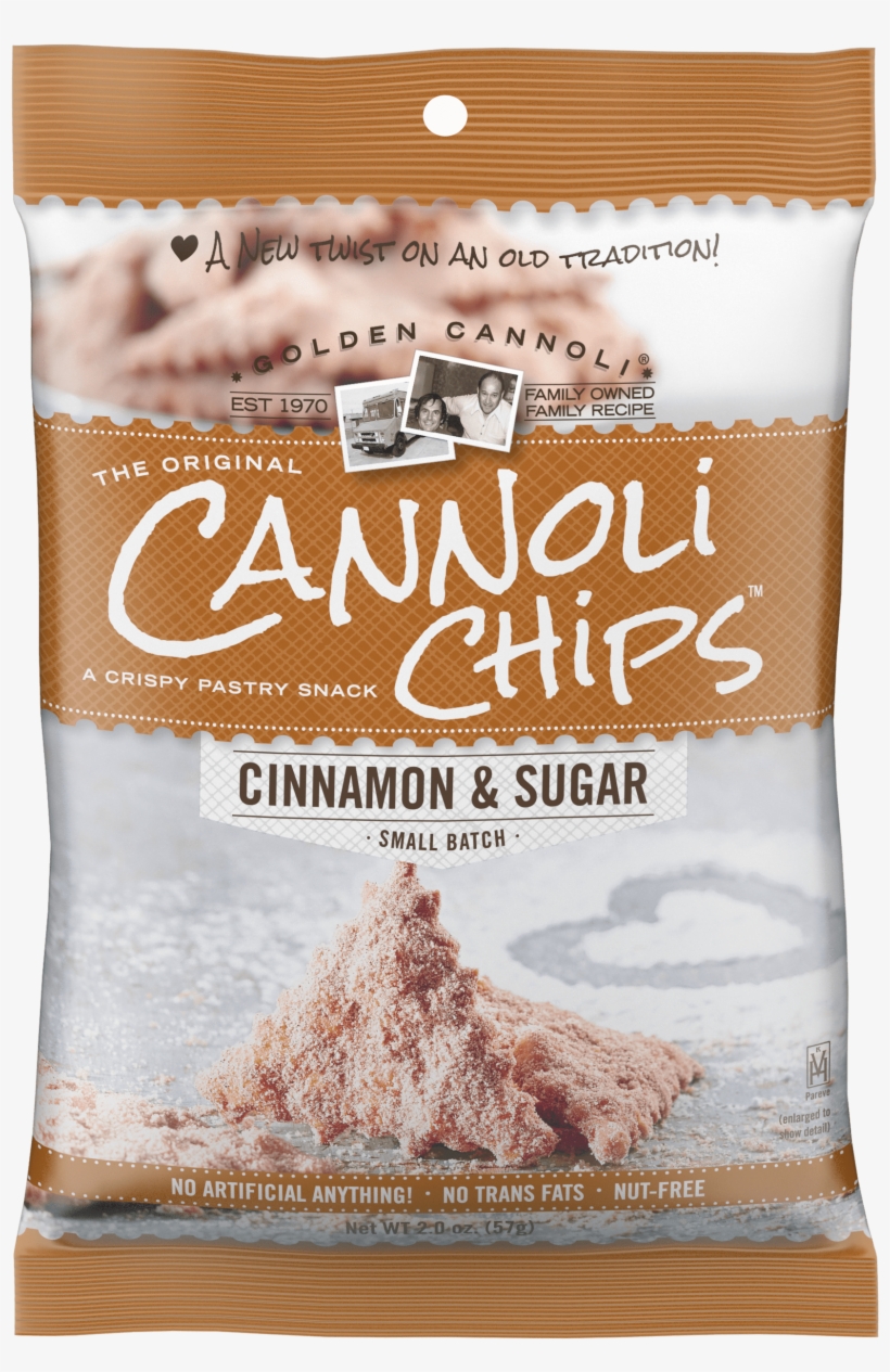 Grab & Go Your Favorite Original Cannoli Chips Now - Golden Cannoli The Original Cannoli Chips Cinnamon, transparent png