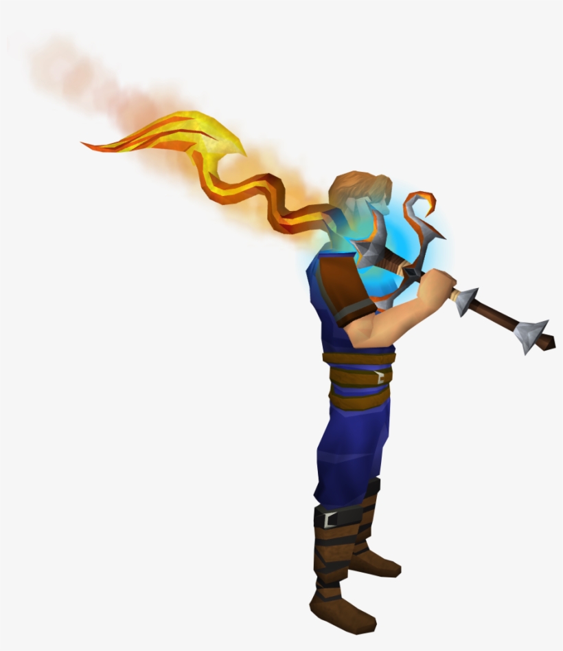 Flame-bladed Sword, transparent png
