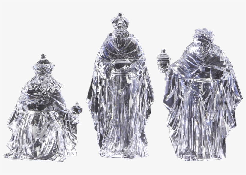 By Roman, Inc - Roman 3-piece Icy Crystal 3 Kings Christmas Nativity, transparent png