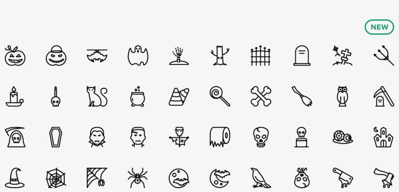 Halloween - Line Icon Robot, transparent png