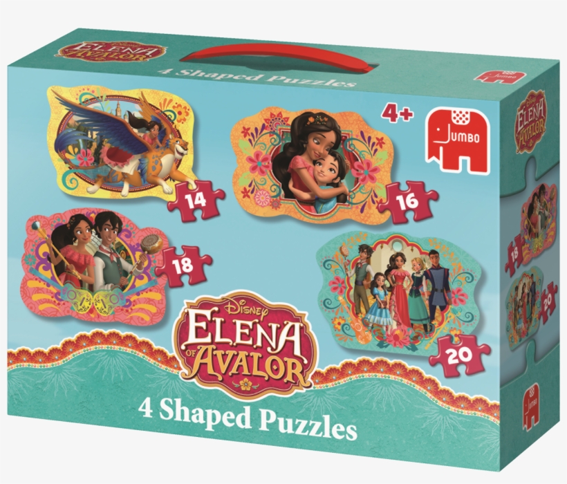 Disney - Disney Elena Of Avalor 4 In 1 Shaped Puzzles, transparent png