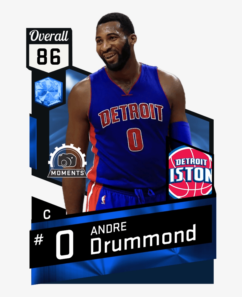 Andre Drummond - Joe Dumars Nba 2k17, transparent png