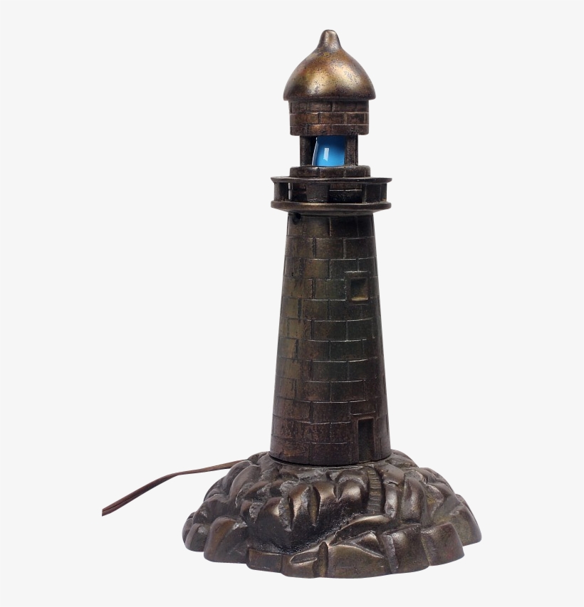 Vintage Bronze Finish Lighthouse Light House Nautical - Lighthouse, transparent png