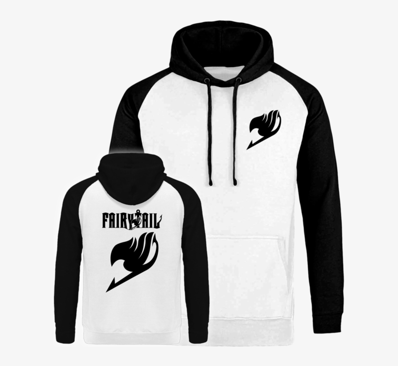 Sweat À Capuche Blanc Et Noir Du Manga Fairy Tail, - Fairy Tail Coat Thin Cardigan Mens Casual Loose Cotton, transparent png
