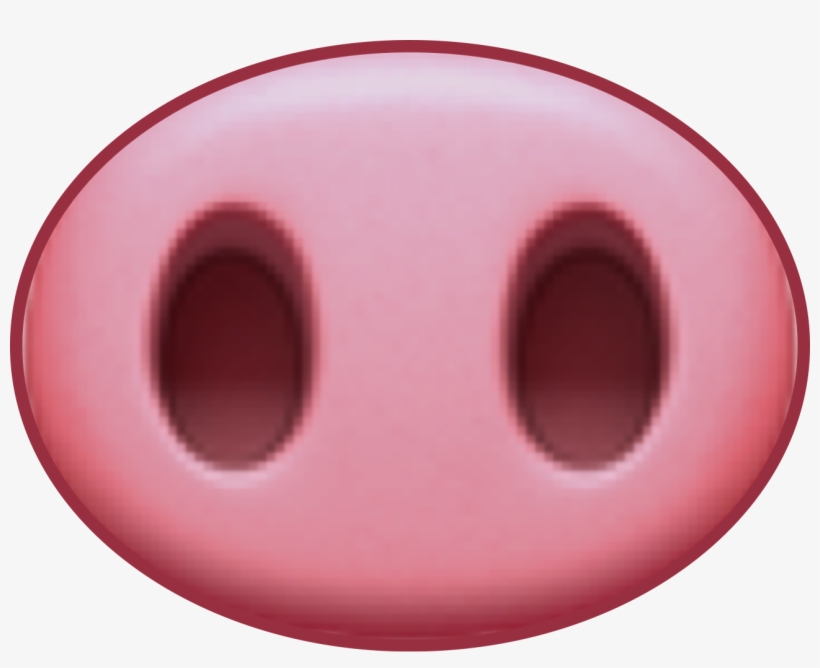 Pig Piggy Nose Nariz Cerdo Cerdito Freetoedit - Pig Nose Drawing, transparent png