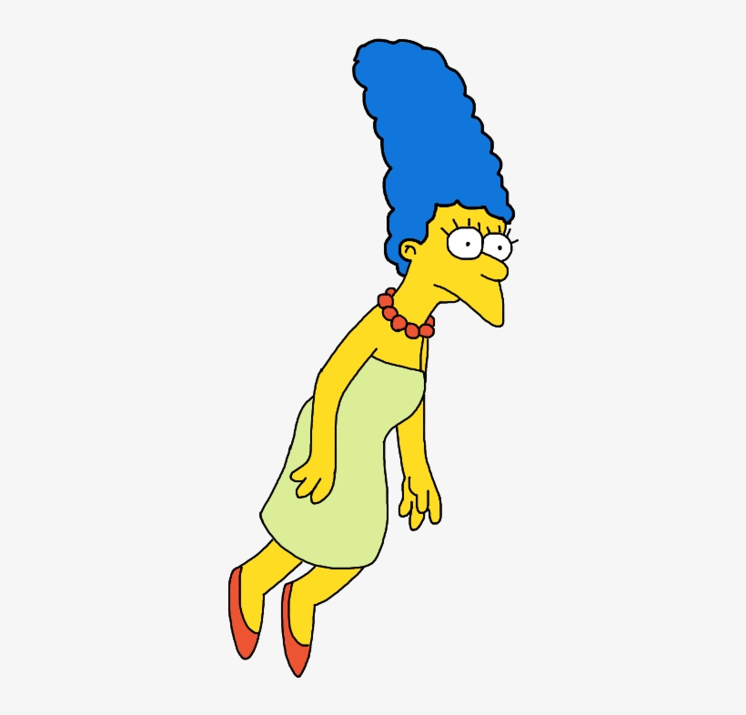 1987 Marge Simpson - The Simpsons, transparent png