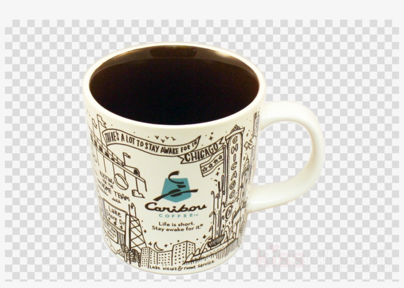 Caribou Coffee Chicago Mug Clipart Coffee Cup Mug - Music Record With No Background, transparent png