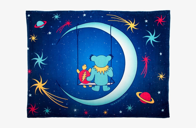 Grateful Dead Blue Moon Swing Coral Fleece Blanket - Blanket, transparent png