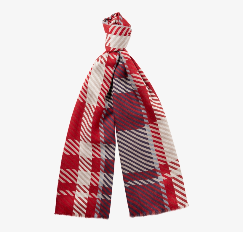 Callista Abstract Tartan Scarf - Aquascutum Callista Abstract Tartan Scarf, transparent png
