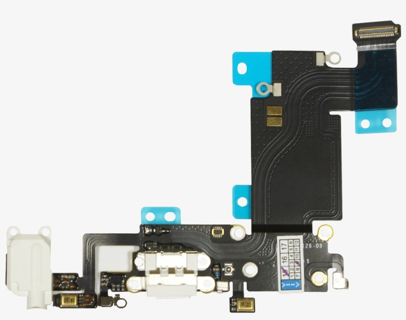 Iphone 6s Plus White Lightning Connector And Headphone - Lightning Connector And Headphone Jack Iphone 6s, transparent png