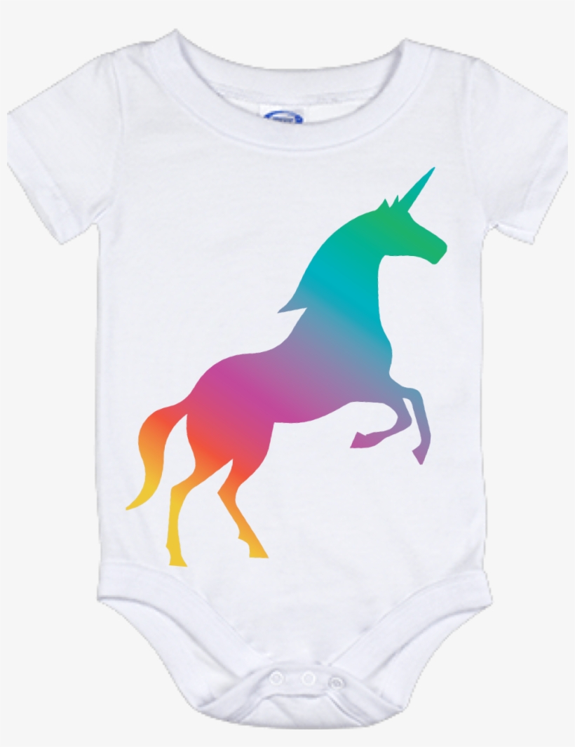 Baby Onesie- Rainbow Unicorn - Wild Horses Rock! 17" Laptop Sleeve, transparent png