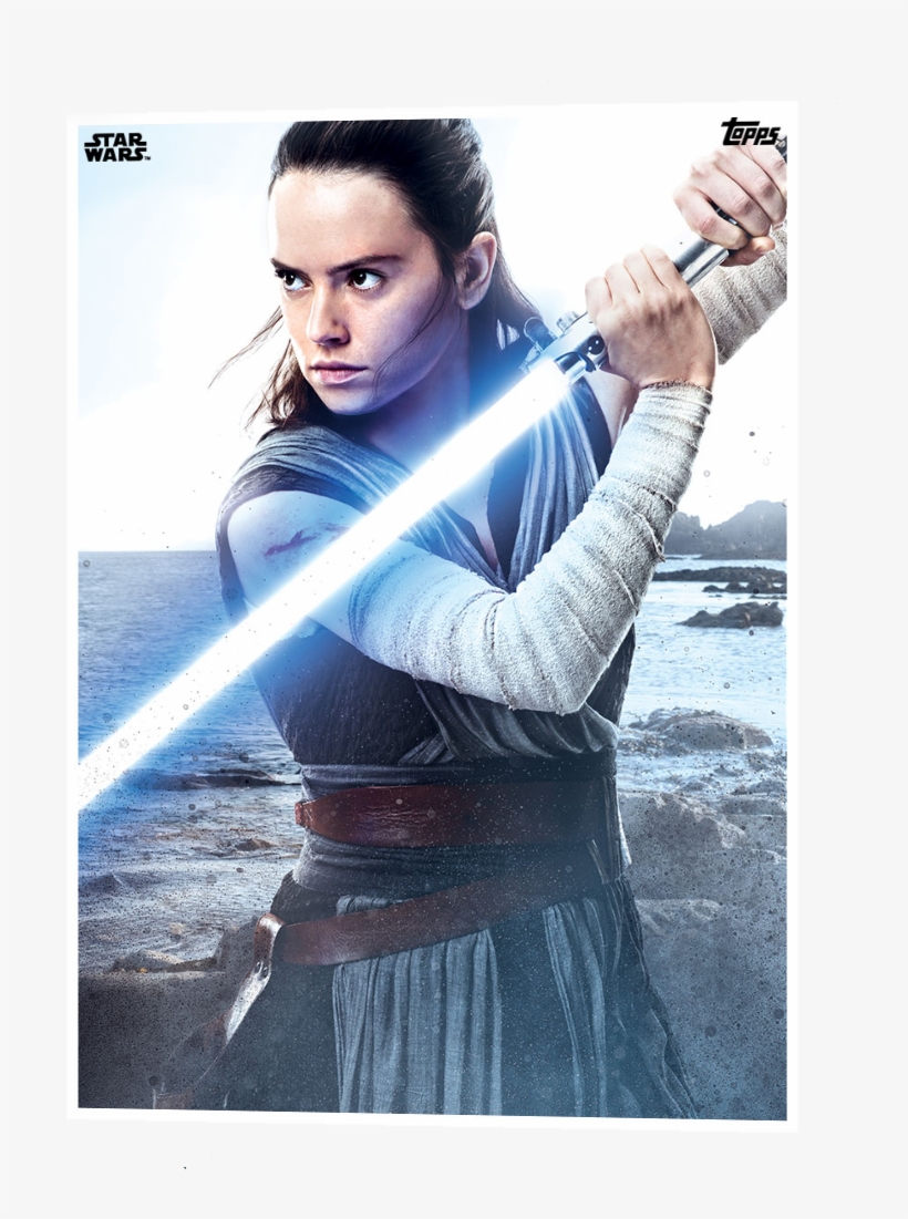 The Last Jedi Card Art - Star Wars Last Jedi Daisy Ridley, transparent png