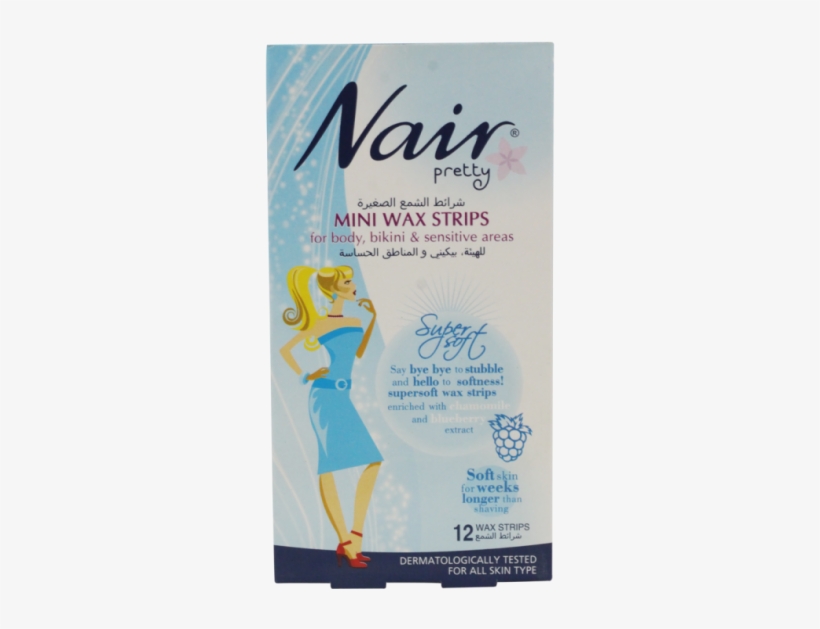 8253658754036 - Nair Pretty Cherry & Apple Glitter Wax Strips, transparent png