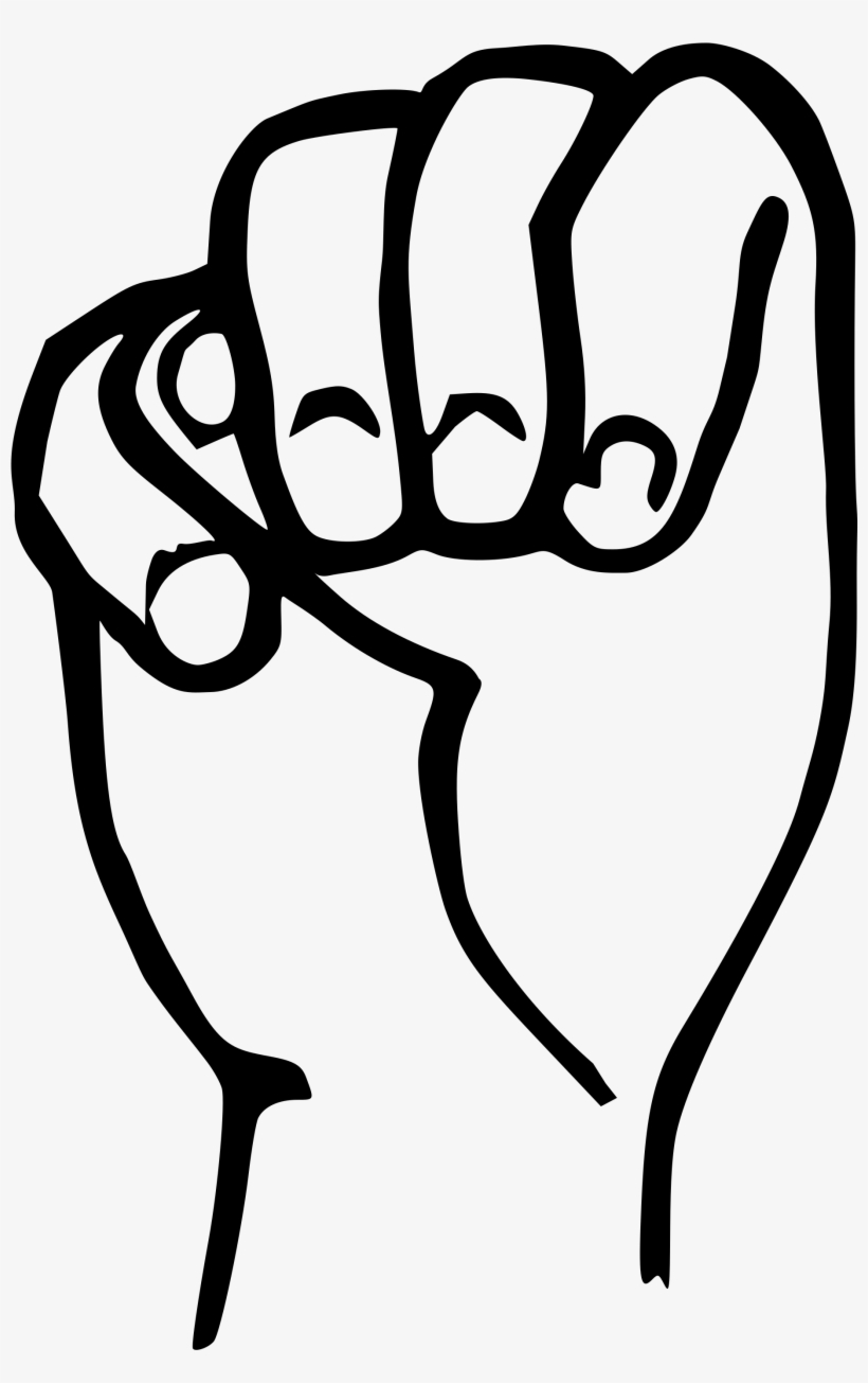 Open - Letras Lenguaje De Señas Png, transparent png