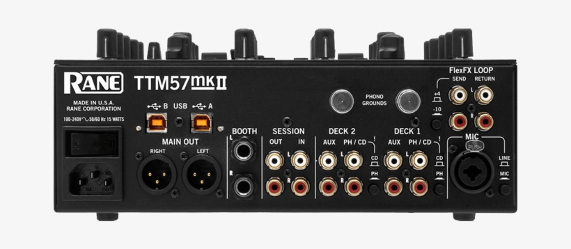 Mixer Vedere Panou Conectica - Rane Ttm57mkii (2-deck Dj Mixer W/serato Dj), transparent png