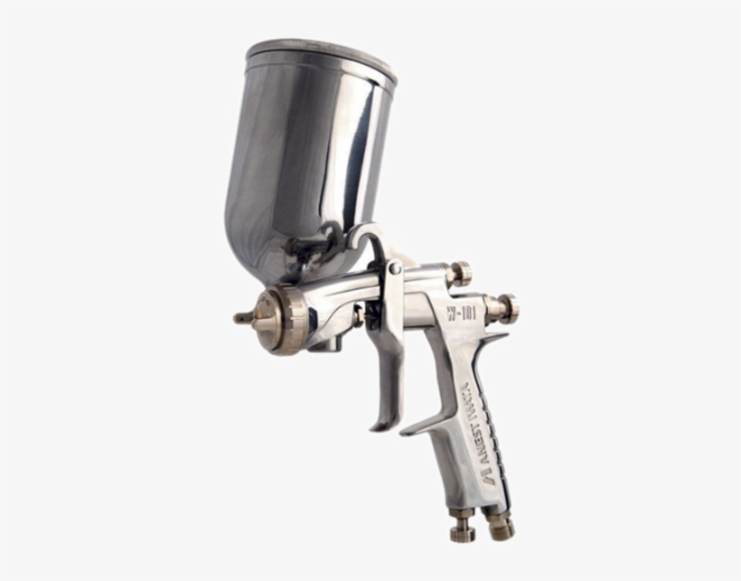 43) Spray Painting Gun - Spray Gun Anest Iwata W 101, transparent png